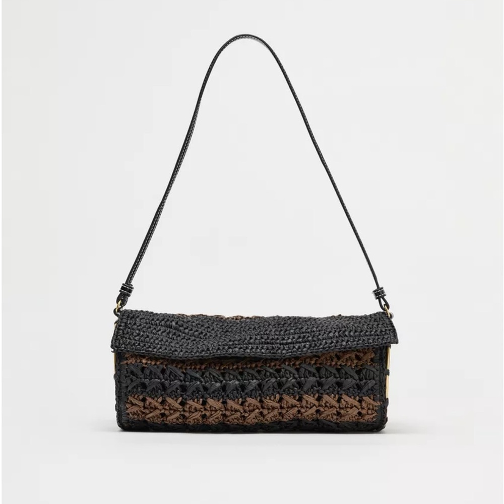 Zara Braided Shoulder Bag NWT - Picture 3 of 9